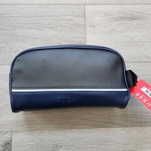 Guess Navy Blue Toiletry Bag Travel Kit One Size Nwt